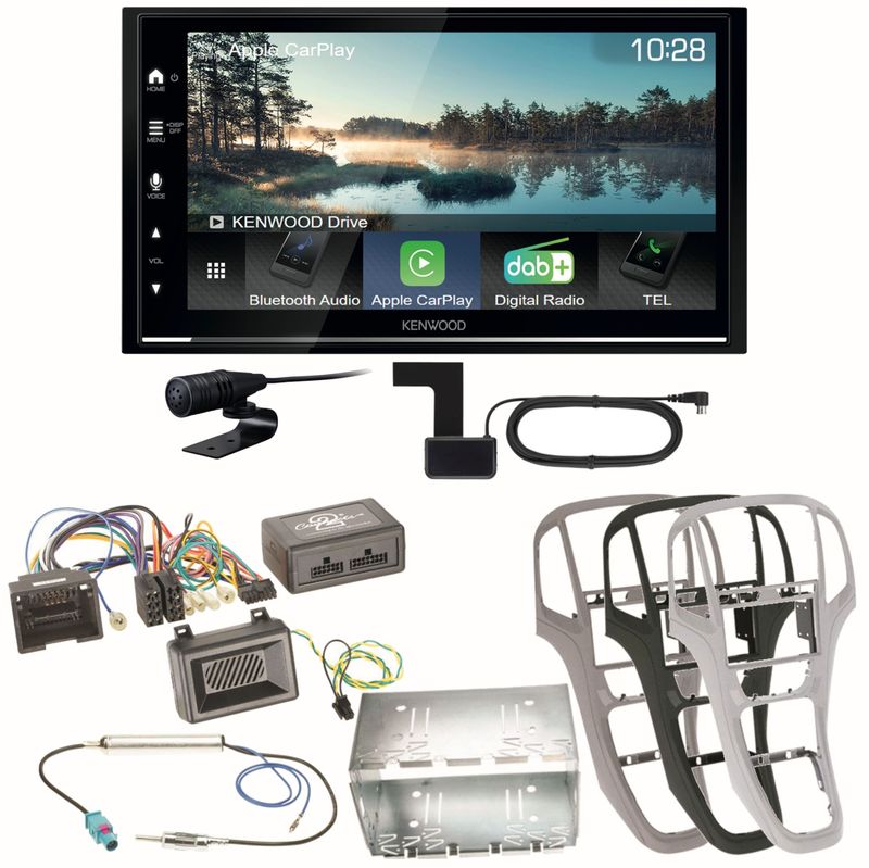 Kenwood DMX7722DABS Android Auto CarPlay Bluetooth Einbauset für Opel Astra J Kenwood DMX7722DABS Android Auto CarPlay Bluetooth Einbauset für Opel Astra J