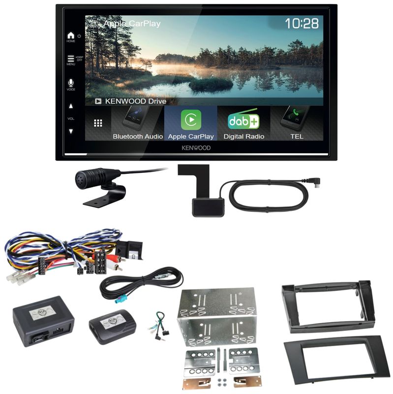 Kenwood DMX7722DABS Android Auto CarPlay Einbauset für Mercedes W211 CLS W219 Kenwood DMX7722DABS Android Auto CarPlay Einbauset für Mercedes W211 CLS W219