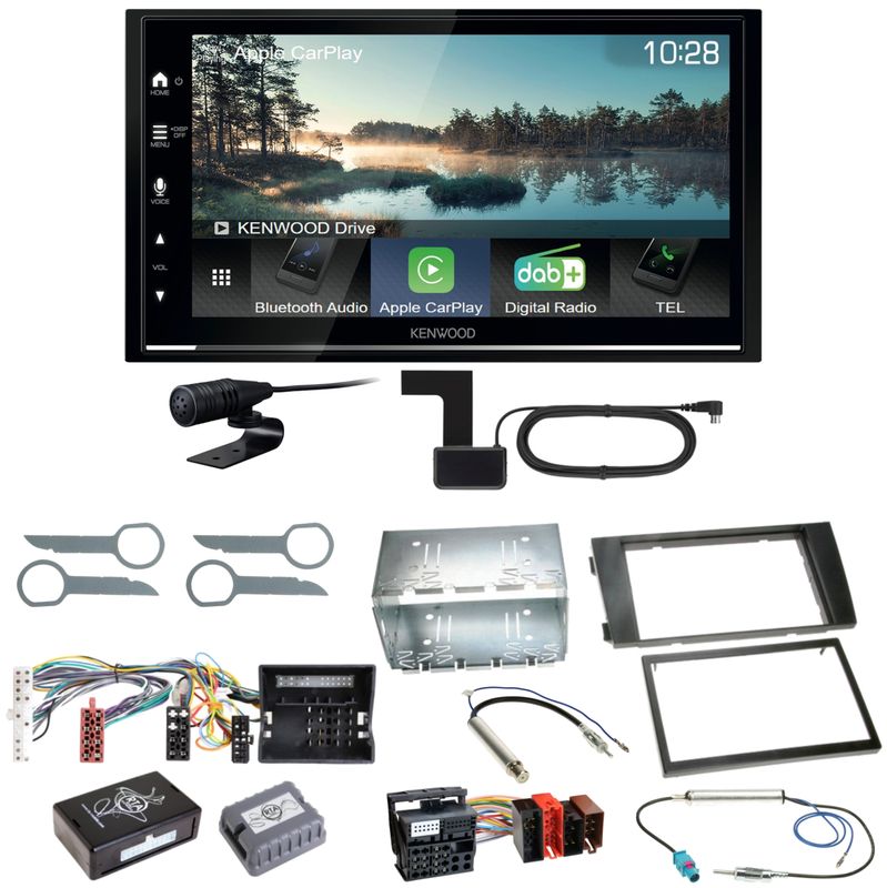 Kenwood DMX7722DABS Android Auto CarPlay Einbauset für Audi A6 4B Facelift Kenwood DMX7722DABS Android Auto CarPlay Einbauset für Audi A6 4B Facelift