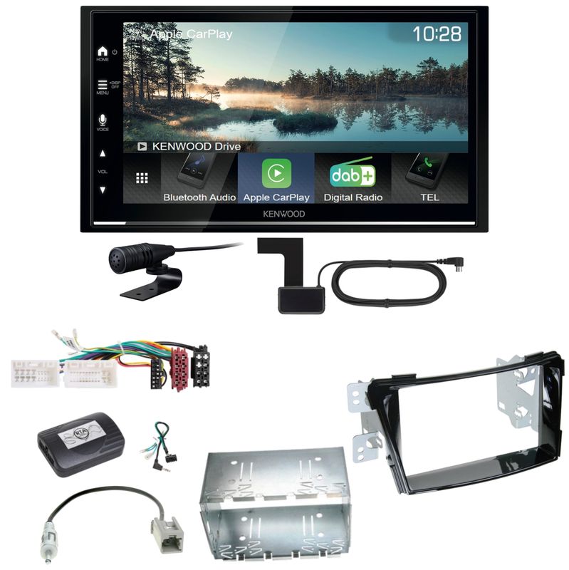 Kenwood DMX7722DABS Android Auto CarPlay Bluetooth Einbauset für Hyundai i40 VF Kenwood DMX7722DABS Android Auto CarPlay Bluetooth Einbauset für Hyundai i40 VF