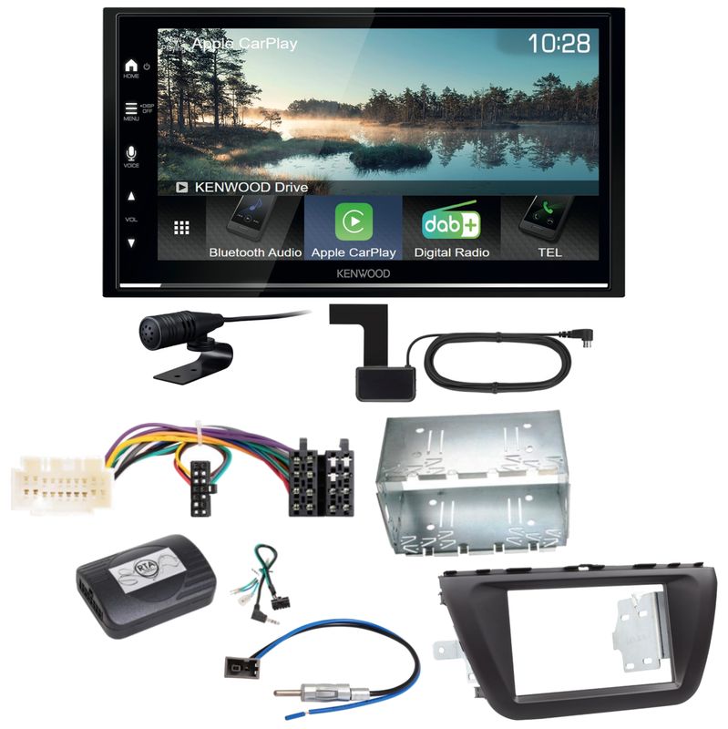 Kenwood DMX7722DABS Android Auto CarPlay Einbauset für Suzuki SX4 S-Cross