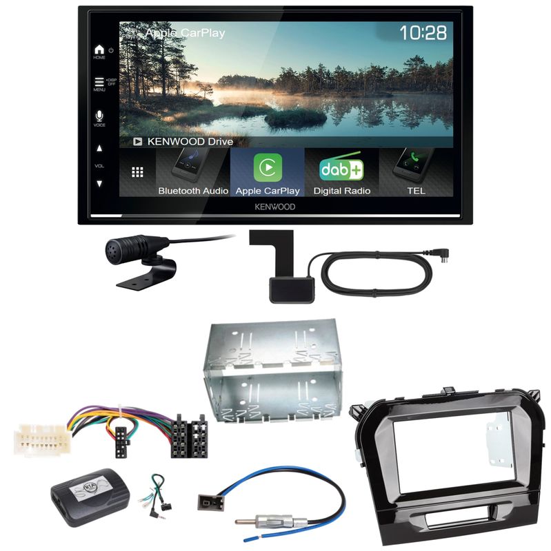 Kenwood DMX7722DABS Android Auto CarPlay Einbauset für Suzuki Vitara LY
