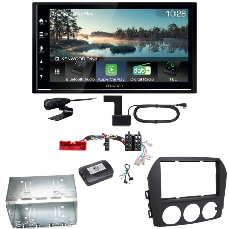 Kenwood DMX7722DABS Android Auto CarPlay Bluetooth Einbauset für Mazda MX-5 NC Kenwood DMX7722DABS Android Auto CarPlay Bluetooth Einbauset für Mazda MX-5 NC