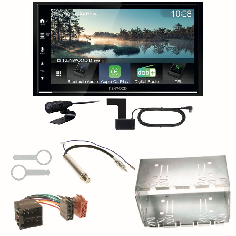 Kenwood DMX7722DABS Android Auto CarPlay Einbauset für Polo 6N2 9N Bora Ibiza 6L
