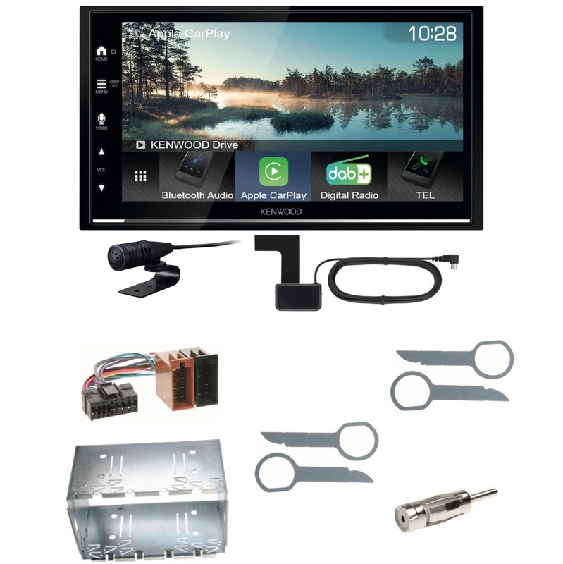 Kenwood DMX7722DABS Android Auto CarPlay Einbauset für Mercedes ML W163 Kenwood DMX7722DABS Android Auto CarPlay Einbauset für Mercedes ML W163