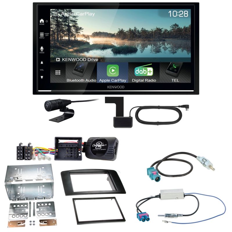 Kenwood DMX7722DABS Android Auto CarPlay Einbauset für Mercedes ML W164 Kenwood DMX7722DABS Android Auto CarPlay Einbauset für Mercedes ML W164