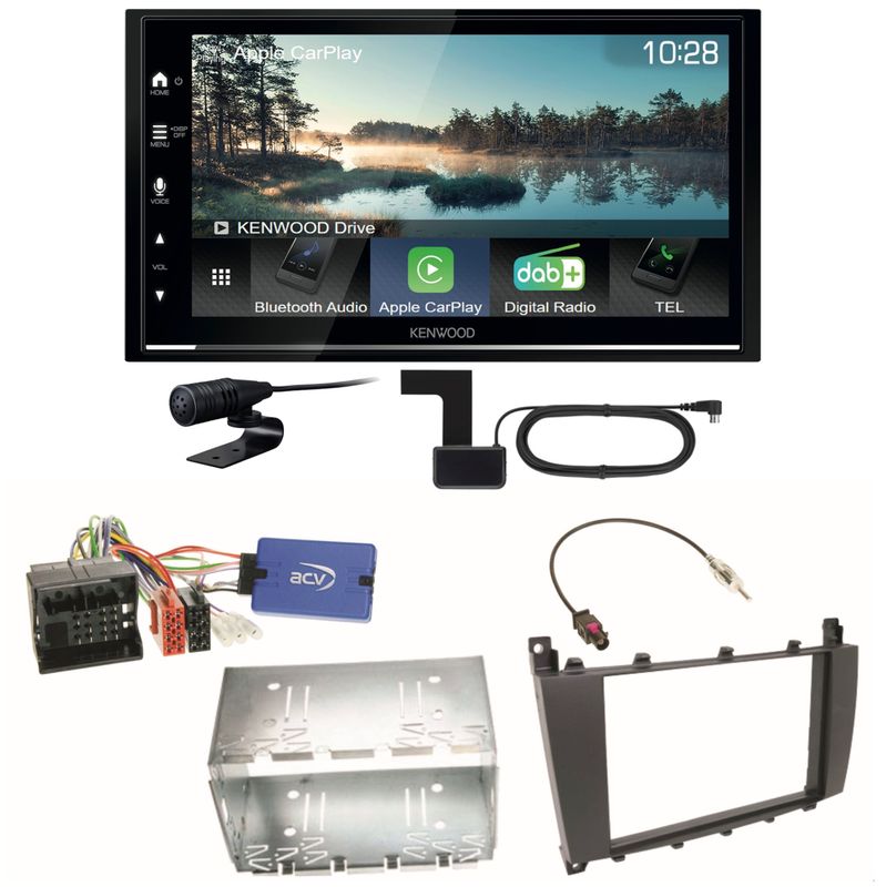 Kenwood DMX7722DABS Android Auto CarPlay Einbauset für Mercedes G Klasse W463 Kenwood DMX7722DABS Android Auto CarPlay Einbauset für Mercedes G Klasse W463