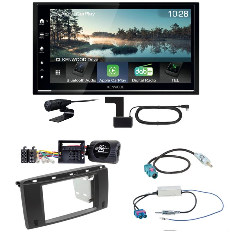 Kenwood DMX7722DABS Android Auto CarPlay Bluetooth Einbauset für Mercedes R W251 Kenwood DMX7722DABS Android Auto CarPlay Bluetooth Einbauset für Mercedes R W251