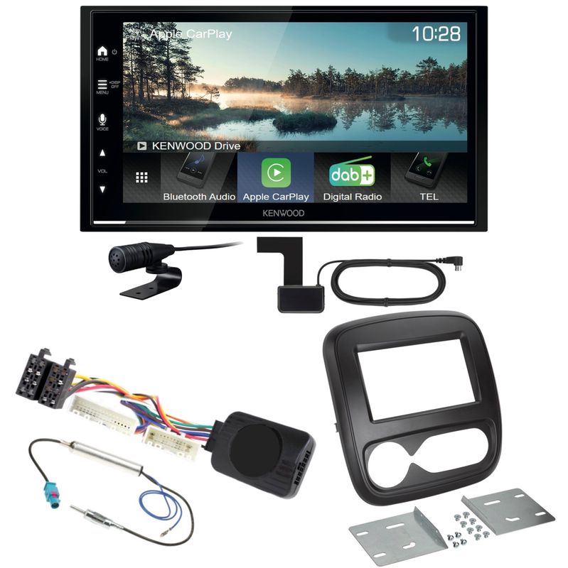 Kenwood DMX7722DABS Android Auto CarPlay Bluetooth Einbauset für Opel Vivaro B Kenwood DMX7722DABS Android Auto CarPlay Bluetooth Einbauset für Opel Vivaro B