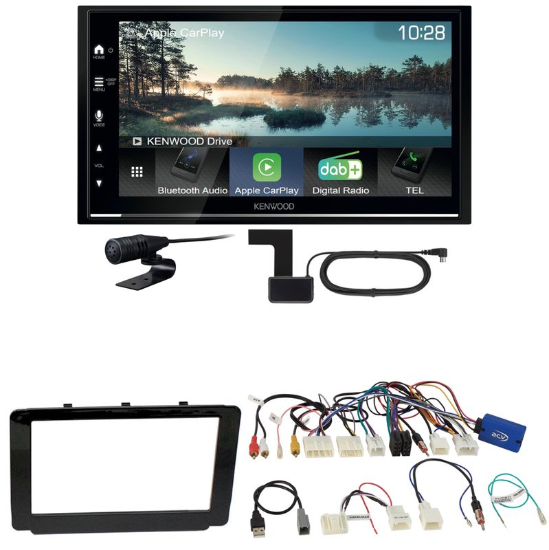 Kenwood DMX7722DABS Android Auto CarPlay Einbauset für Toyota Hilux 2016-2019 Kenwood DMX7722DABS Android Auto CarPlay Einbauset für Toyota Hilux 2016-2019