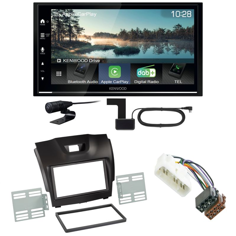 Kenwood DMX7722DABS Android Auto CarPlay Einbauset für Isuzu D-Max 2