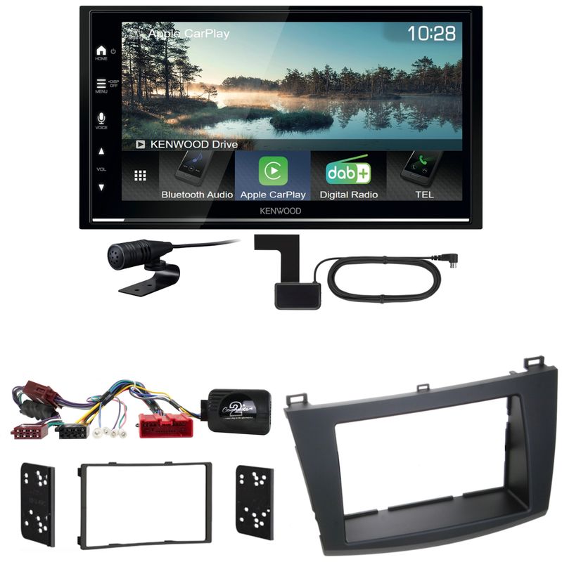 Kenwood DMX7722DABS Android Auto CarPlay Bluetooth Einbauset für Mazda 3 BL Kenwood DMX7722DABS Android Auto CarPlay Bluetooth Einbauset für Mazda 3 BL