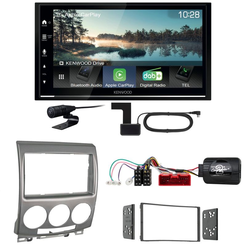 Kenwood DMX7722DABS Android Auto CarPlay Bluetooth Einbauset für Mazda 5 CR Kenwood DMX7722DABS Android Auto CarPlay Bluetooth Einbauset für Mazda 5 CR