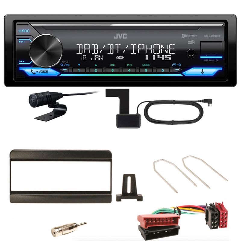 JVC KD-X482DBT Bluetooth DAB USB Einbauset für Focus Fiesta Puma Mondeo JVC KD-X482DBT Bluetooth DAB USB Einbauset für Focus Fiesta Puma Mondeo