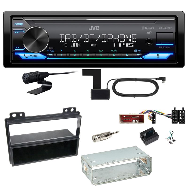 JVC KD-X482DBT Bluetooth Digitalradio Einbauset für Ford Fusion Fiesta JVC KD-X482DBT Bluetooth Digitalradio Einbauset für Ford Fusion Fiesta