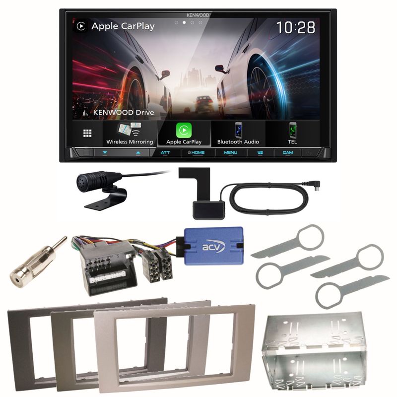 Kenwood DMX8021DABS Android Auto Einbauset für Ford Kuga Fusion Galaxy S-Max Kenwood DMX8021DABS Android Auto Einbauset für Ford Kuga Fusion Galaxy S-Max