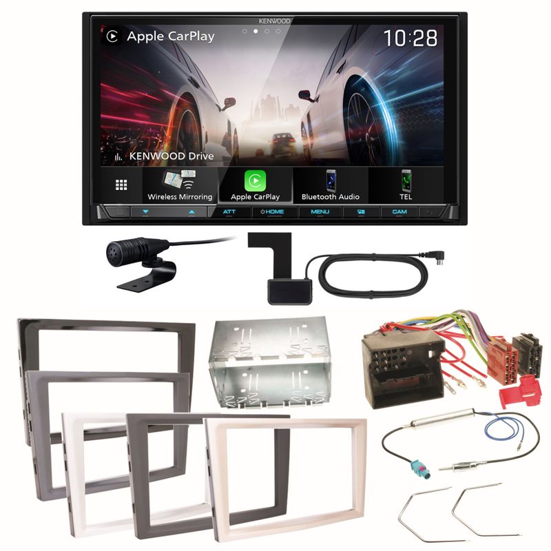 Kenwood DMX8021DABS CarPlay Einbauset für Opel Astra H Corsa D Zafira B Antara Kenwood DMX8021DABS CarPlay Einbauset für Opel Astra H Corsa D Zafira B Antara