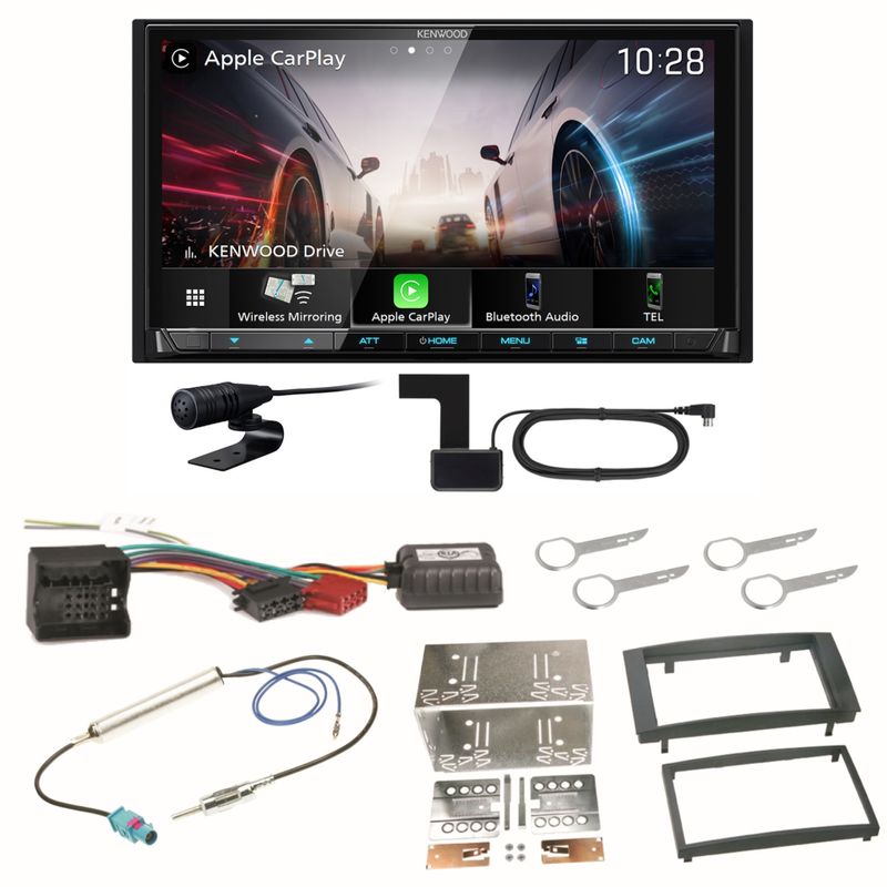 Kenwood DMX8021DABS Android Auto CarPlay Einbauset für T5 2003-2015 Multivan Kenwood DMX8021DABS Android Auto CarPlay Einbauset für T5 2003-2015 Multivan
