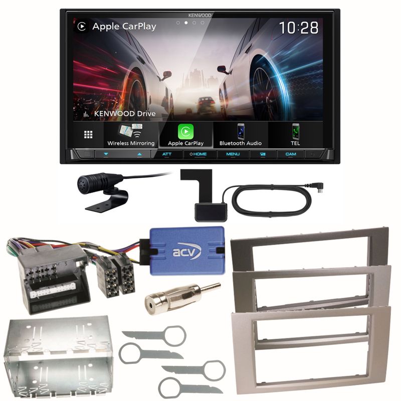 Kenwood DMX8021DABS Android Auto Einbauset für Ford Focus C-Max Fiesta Transit Kenwood DMX8021DABS Android Auto Einbauset für Ford Focus C-Max Fiesta Transit