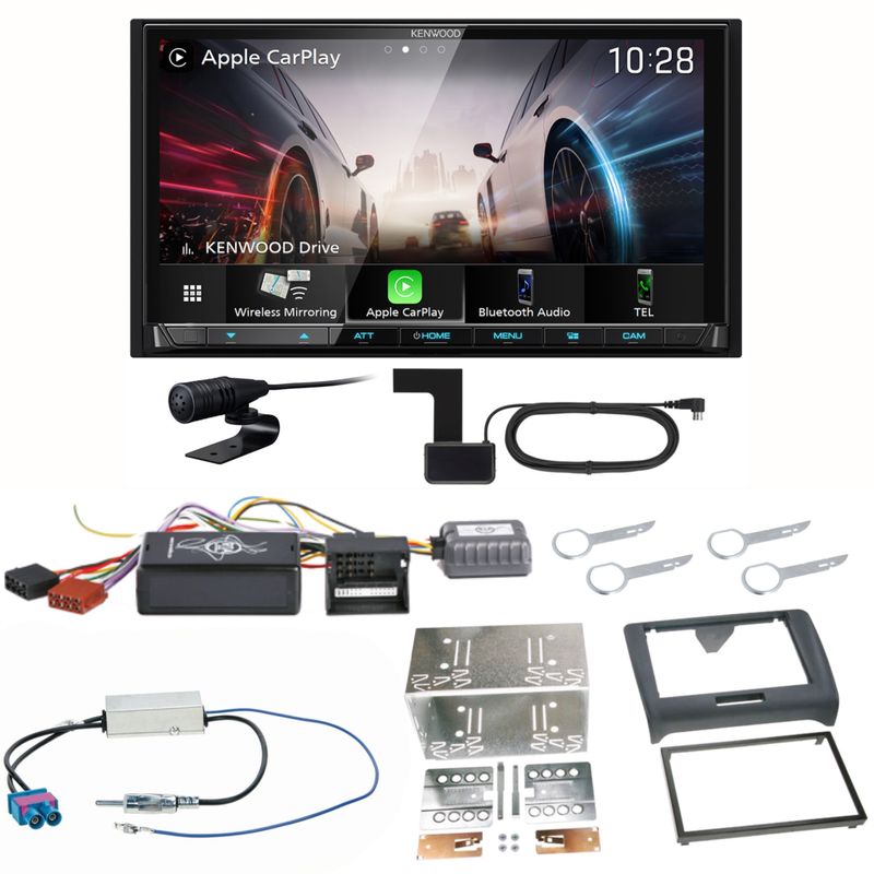 Kenwood DMX8021DABS Android Auto CarPlay Bluetooth Einbauset für Audi TT 8J Kenwood DMX8021DABS Android Auto CarPlay Bluetooth Einbauset für Audi TT 8J