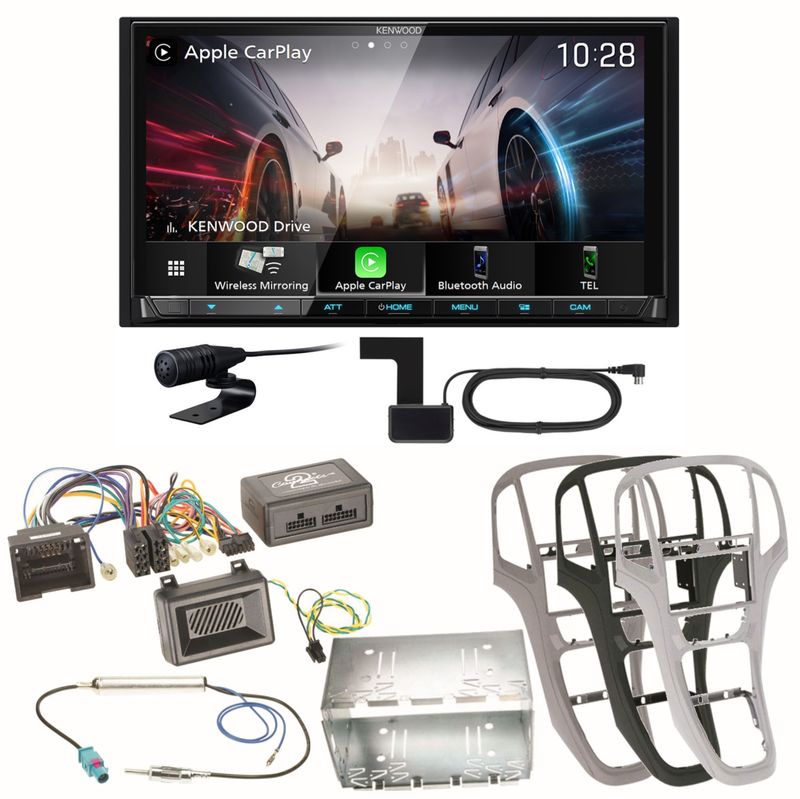 Kenwood DMX8021DABS Android Auto CarPlay Bluetooth Einbauset für Opel Astra J Kenwood DMX8021DABS Android Auto CarPlay Bluetooth Einbauset für Opel Astra J