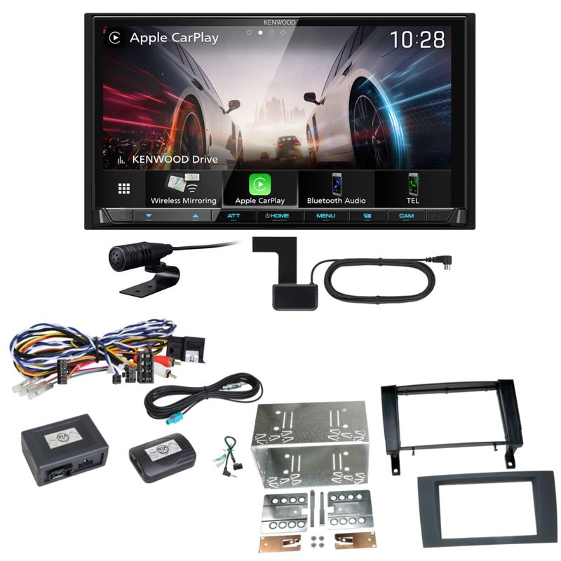 Kenwood DMX8021DABS Android Auto CarPlay Einbauset für Mercedes SLK R171 Kenwood DMX8021DABS Android Auto CarPlay Einbauset für Mercedes SLK R171