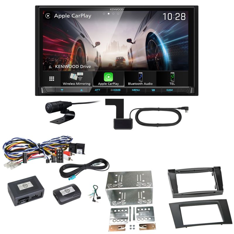 Kenwood DMX8021DABS Android Auto CarPlay Einbauset für Mercedes W211 CLS W219 Kenwood DMX8021DABS Android Auto CarPlay Einbauset für Mercedes W211 CLS W219