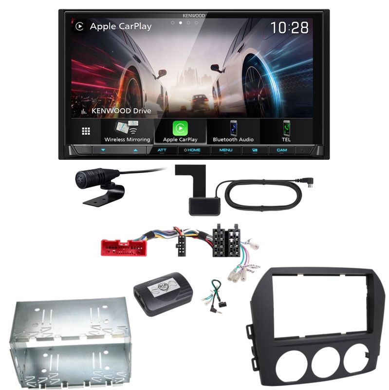 Kenwood DMX8021DABS Android Auto CarPlay Bluetooth Einbauset für Mazda MX-5 NC Kenwood DMX8021DABS Android Auto CarPlay Bluetooth Einbauset für Mazda MX-5 NC