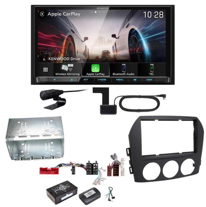 Kenwood DMX8021DABS Android Auto CarPlay Bluetooth Einbauset für Mazda MX-5 NC Kenwood DMX8021DABS Android Auto CarPlay Bluetooth Einbauset für Mazda MX-5 NC