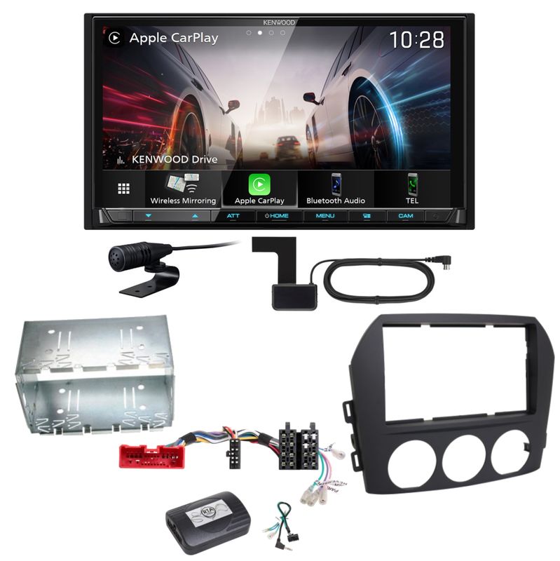 Kenwood DMX8021DABS Android Auto CarPlay Einbauset für Mazda MX-5 NC FL Kenwood DMX8021DABS Android Auto CarPlay Einbauset für Mazda MX-5 NC FL
