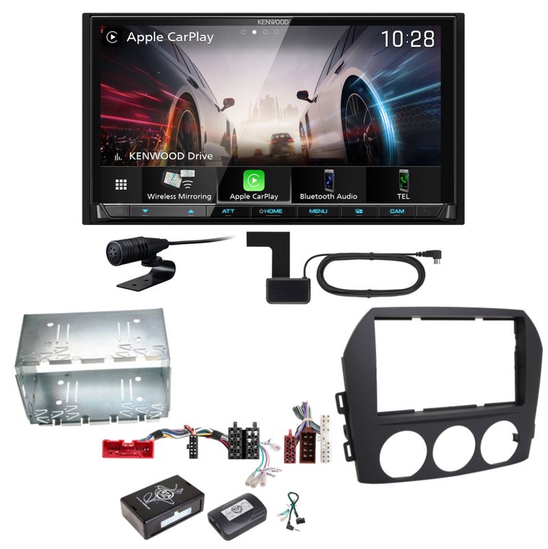 Kenwood DMX8021DABS Android Auto CarPlay Einbauset für Mazda MX-5 NC FL Kenwood DMX8021DABS Android Auto CarPlay Einbauset für Mazda MX-5 NC FL
