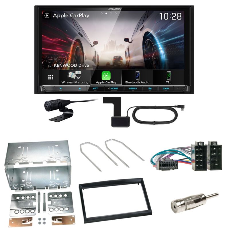 Kenwood DMX8021DABS Android Auto CarPlay Einbauset für Peugeot 307 Citroen C2 C3 Kenwood DMX8021DABS Android Auto CarPlay Einbauset für Peugeot 307 Citroen C2 C3