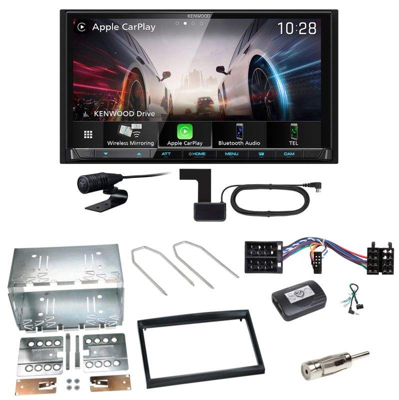 Kenwood DMX8021DABS Android Auto CarPlay Einbauset für Peugeot 307 Citroen C2 C3 Kenwood DMX8021DABS Android Auto CarPlay Einbauset für Peugeot 307 Citroen C2 C3
