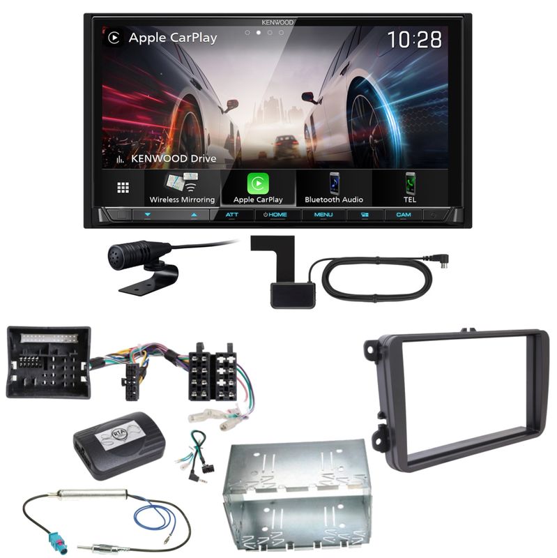 Kenwood DMX8021DABS Android Auto CarPlay Einbauset für Tiguan Amarok Caddy Jetta Kenwood DMX8021DABS Android Auto CarPlay Einbauset für Tiguan Amarok Caddy Jetta
