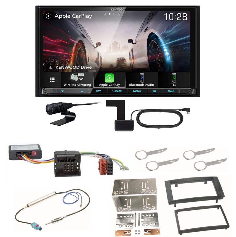 Kenwood DMX8021DABS Android Auto CarPlay Bluetooth Einbauset für T5 Kenwood DMX8021DABS Android Auto CarPlay Bluetooth Einbauset für T5