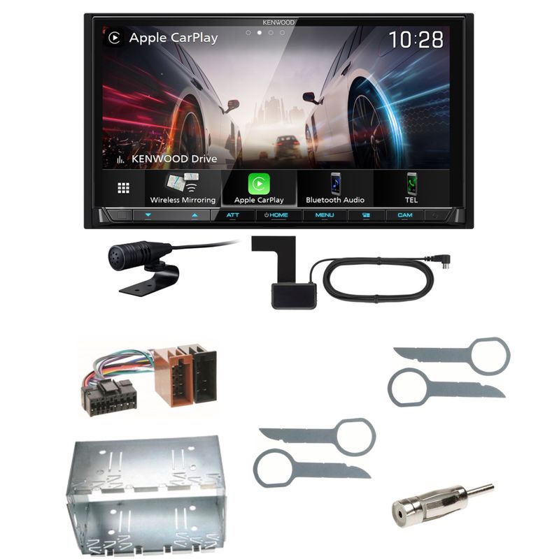 Kenwood DMX8021DABS Android Auto CarPlay Einbauset für Mercedes ML W163 Kenwood DMX8021DABS Android Auto CarPlay Einbauset für Mercedes ML W163