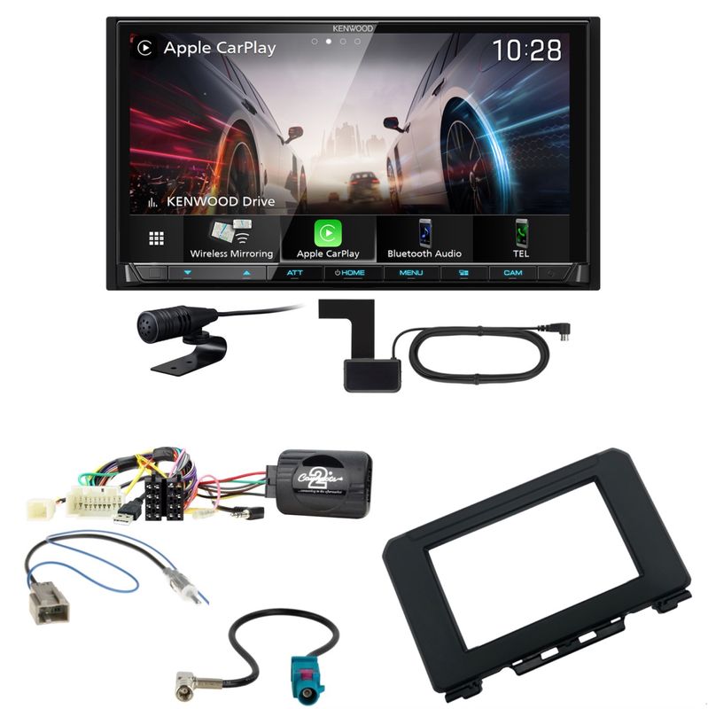 Kenwood DMX8021DABS Android Auto CarPlay Einbauset für Suzuki Jimny GJ ab 2018