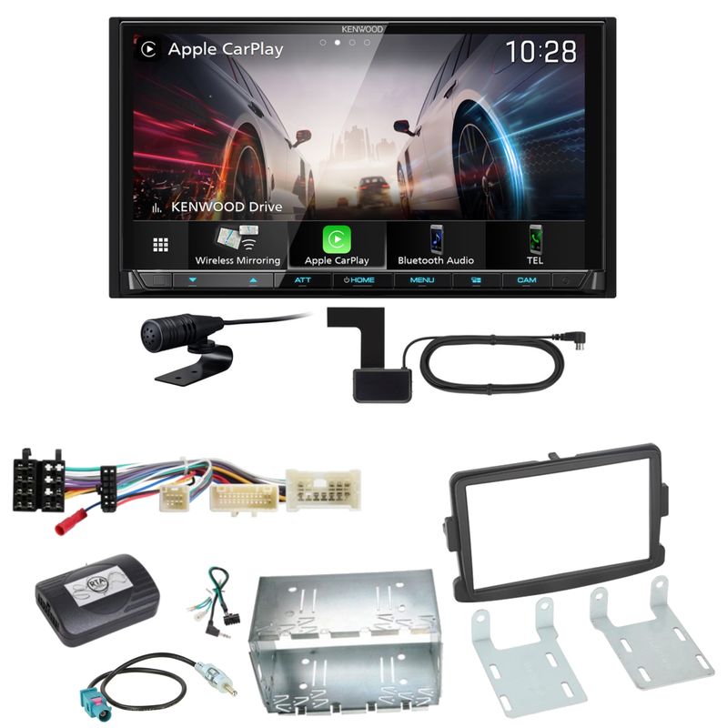 Kenwood DMX8021DABS Android Auto CarPlay Einbauset für Renault Trafic 3 Kenwood DMX8021DABS Android Auto CarPlay Einbauset für Renault Trafic 3