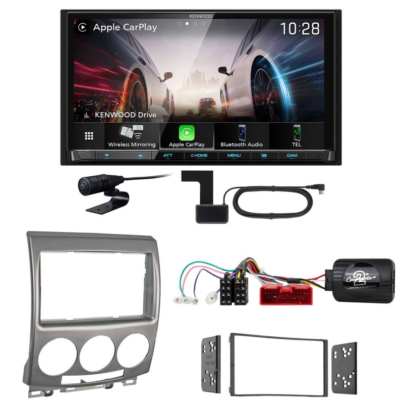 Kenwood DMX8021DABS Android Auto CarPlay Bluetooth Einbauset für Mazda 5 CR Kenwood DMX8021DABS Android Auto CarPlay Bluetooth Einbauset für Mazda 5 CR