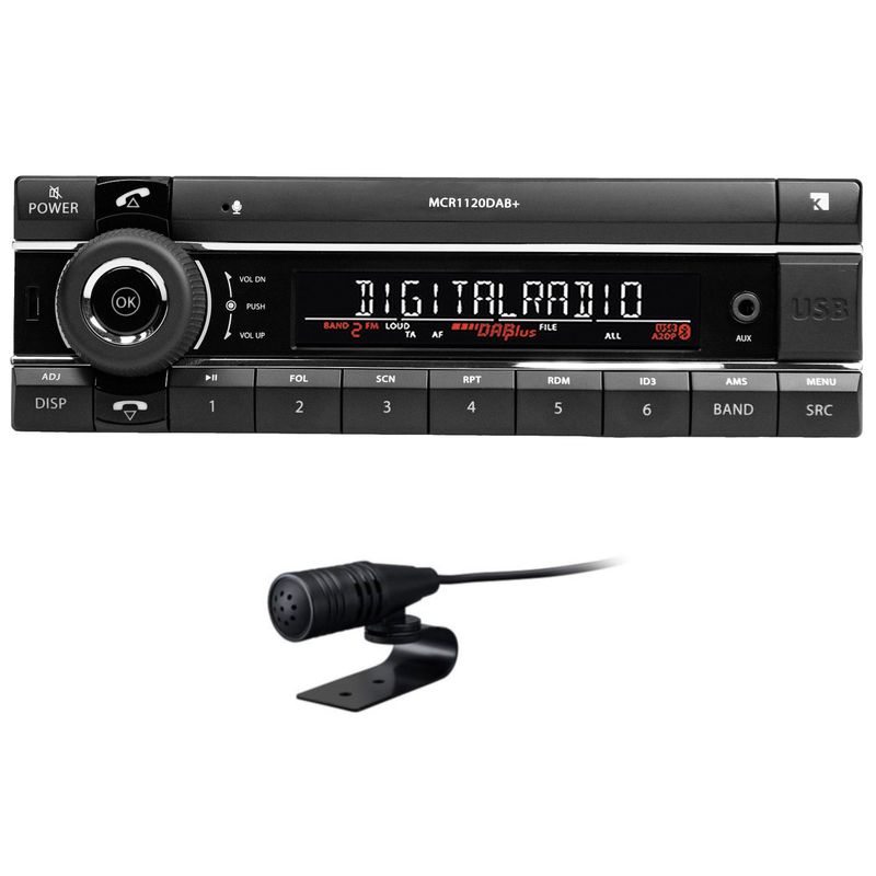Kienzle MCR 1120 DAB Autoradio Bluetooth Freisprecheinrichtung Digitalradio