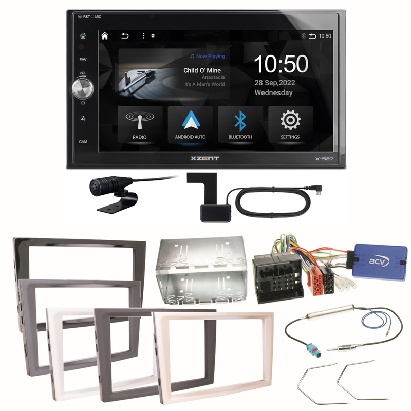 Xzent X-527 Android Auto Einbauset für Opel Astra H Corsa D Zafira B Antara Xzent X-527 Android Auto Einbauset für Opel Astra H Corsa D Zafira B Antara