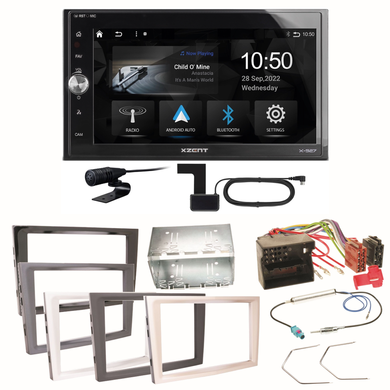 Xzent X-527 Android Auto Einbauset für Opel Astra H Corsa D Zafira B Antara Xzent X-527 Android Auto Einbauset für Opel Astra H Corsa D Zafira B Antara