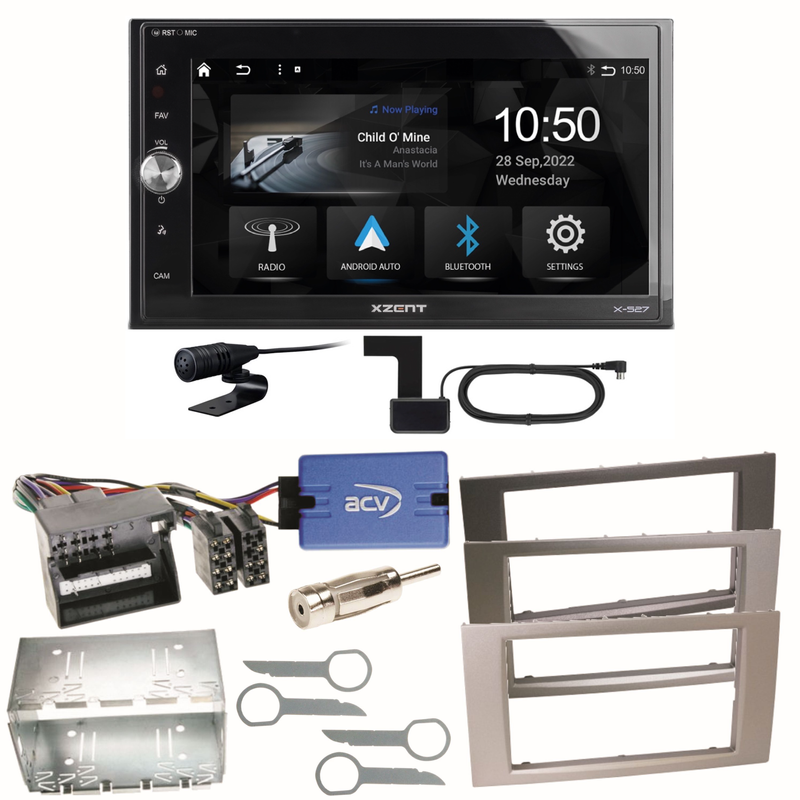 Xzent X-527 Android Auto CarPlay Einbauset für Ford Focus C-Max Fiesta Transit Xzent X-527 Android Auto CarPlay Einbauset für Ford Focus C-Max Fiesta Transit