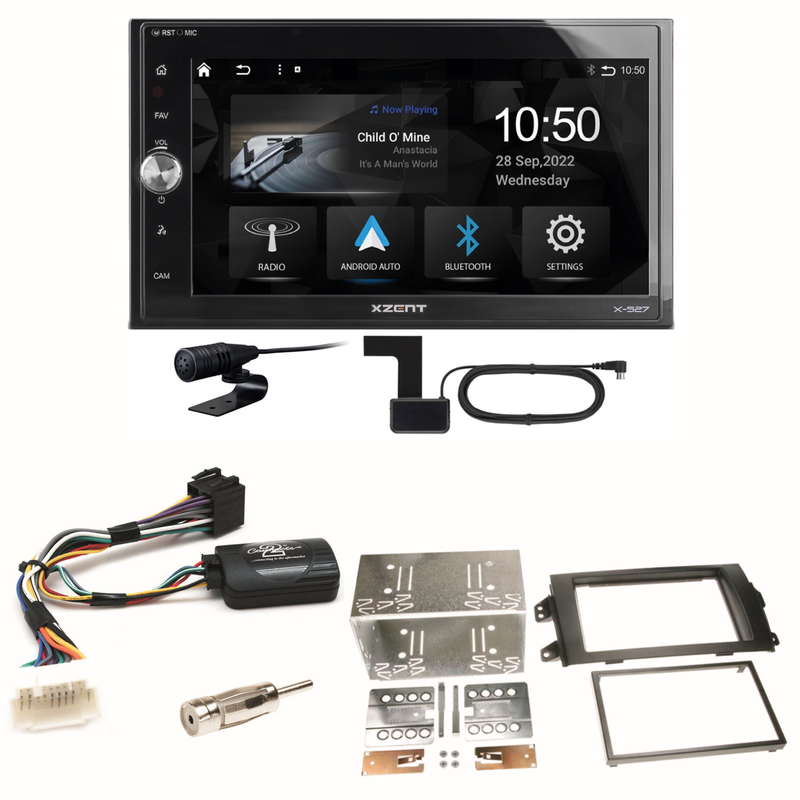 Xzent X-527 Android Auto CarPlay DAB Einbauset für Suzuki SX4 Fiat Sedici