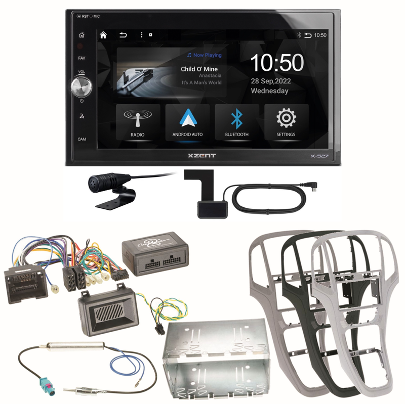 Xzent X-527 Android Auto CarPlay Bluetooth Einbauset für Opel Astra J Xzent X-527 Android Auto CarPlay Bluetooth Einbauset für Opel Astra J