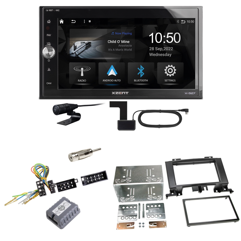Xzent X-527 Android Auto CarPlay Einbauset für Mercedes Sprinter W906 Crafter