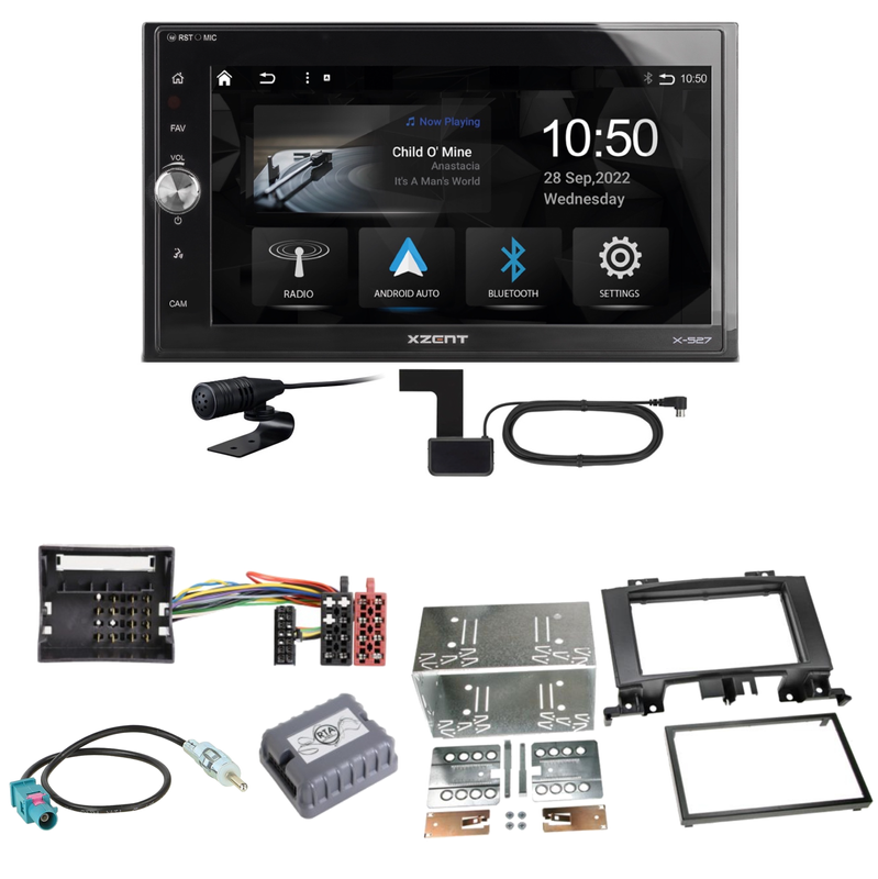 Xzent X-527 Android Auto CarPlay Einbauset für Mercedes Sprinter W906 Crafter