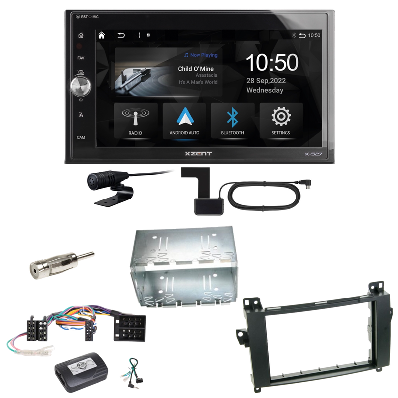 Xzent X-527 Android Auto CarPlay DAB Einbauset für Mercedes Vito Viano W639