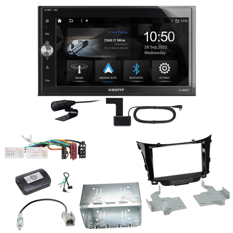 Xzent X-527 Android Auto CarPlay DAB Einbauset für Hyundai i30 GD GDH Xzent X-527 Android Auto CarPlay DAB Einbauset für Hyundai i30 GD GDH