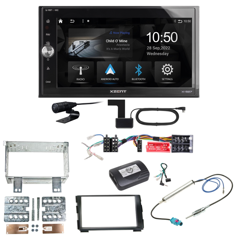Xzent X-527 Android Auto CarPlay Bluetooth Einbauset für Kia Cee'd ED